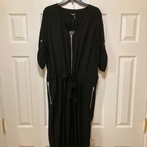DKNY Black zippered jumpsuit